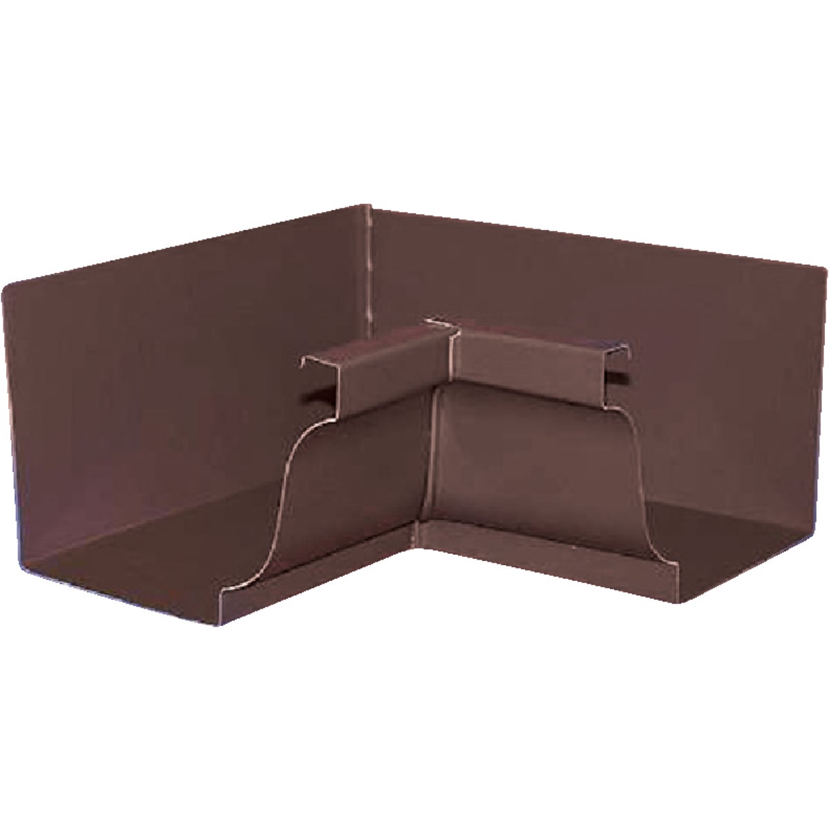 Amerimax 5 In. Galvanized Brown Mitre Gutter Inside Corner