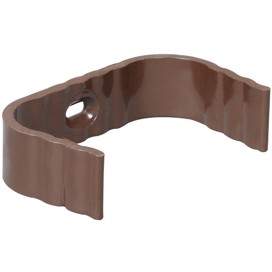 Amerimax 2 In. x 3 In. Traditional K-Style Brown Vinyl Downspout Clip