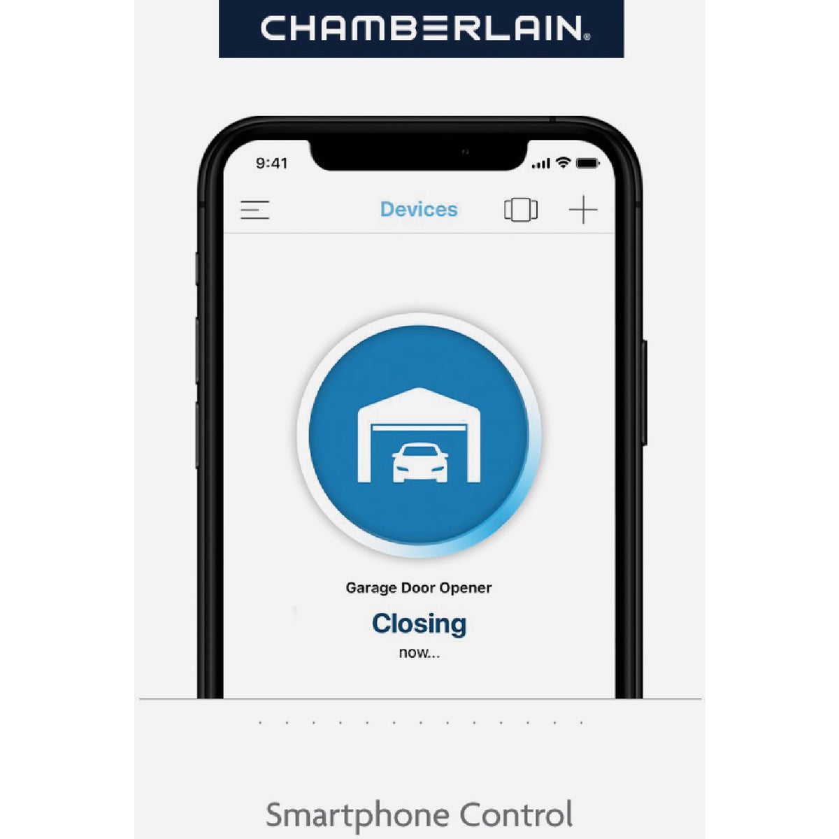 Chamberlain C2405 1/2 HP Smartphone-Controlled Durable Chain Drive Garage Door Opener with WiFi and MED Lifting Power