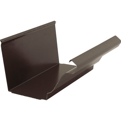 NorWesco 4 In. Galvanized Brown Slip-Joint Gutter Connector