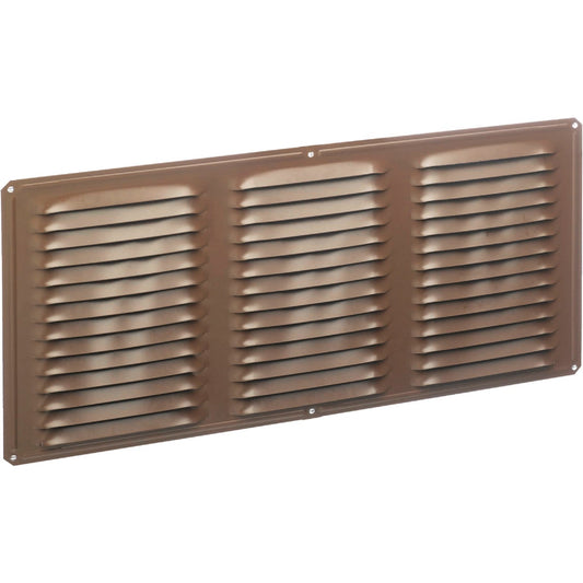 Air Vent 16 In. x 6 In. Brown Aluminum Under Eave Vent