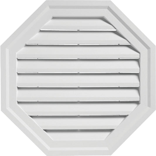 Ply Gem 18" Octagon White Gable Attic Vent