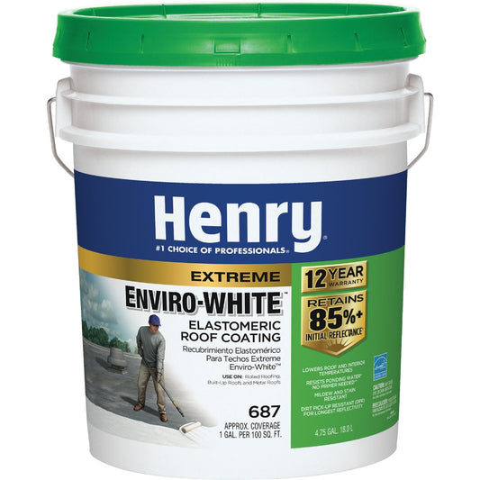 Henry Enviro-White 5 Gal. Acrylic Elastomeric Roof Coating