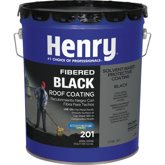 Henry 5 Gal. Fibered Asphalt Roof Coating