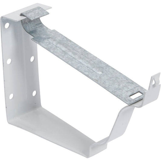 Amerimax K Style Galvanized White Snap-Lok Gutter Hanger Bracket