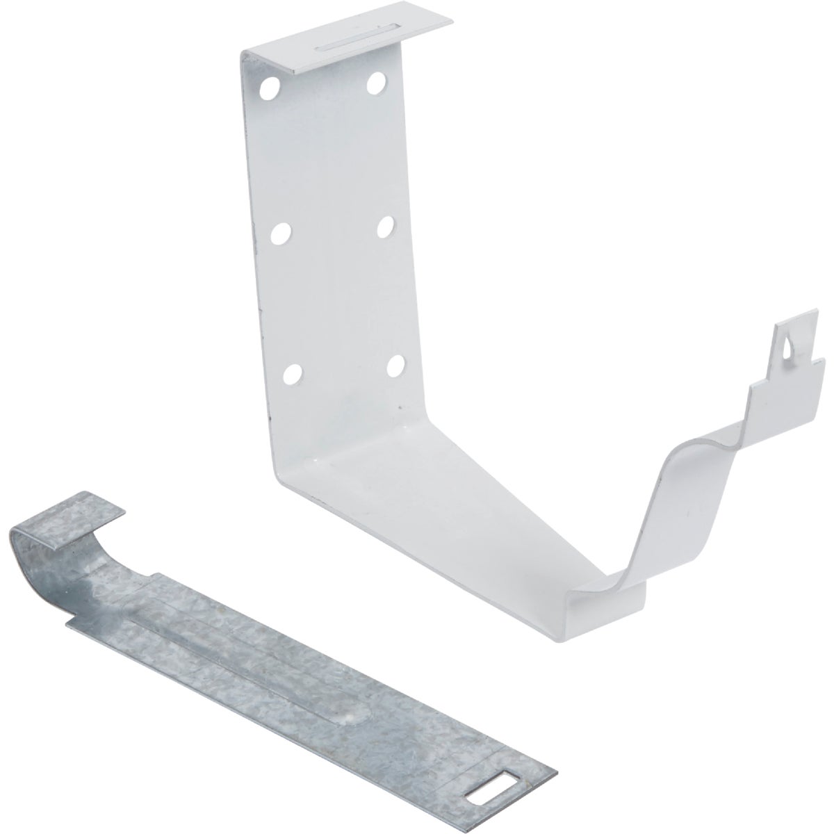 Amerimax K Style Galvanized White Snap-Lok Gutter Hanger Bracket