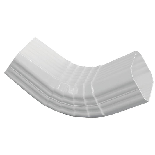 Repla K 2 x 3 In. Vinyl White Front Downspout Elbow