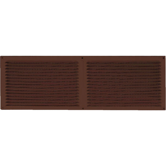 NorWesco 16 In. x 6 In. Brown Galvanized Soffit Ventilator