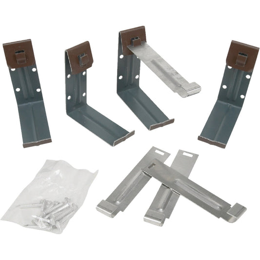 Amerimax K Style Aluminum Brown Gutter Hanger Bracket, 4-Pack