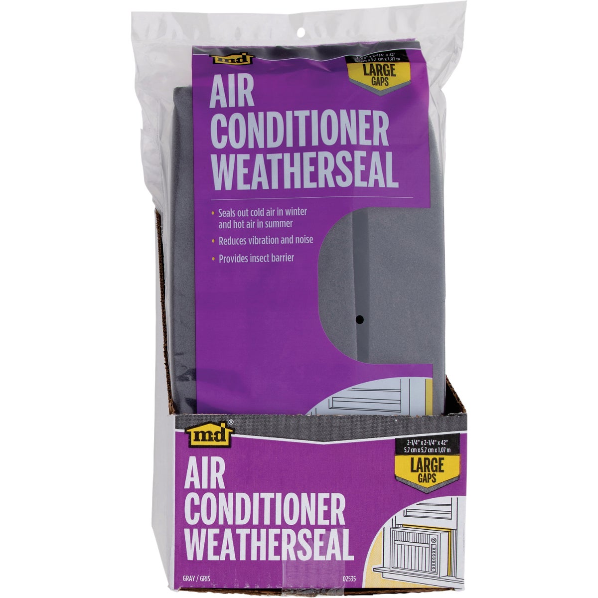 M-D 2-1/4 In. x 42 In. Air Conditioner Weatherseal