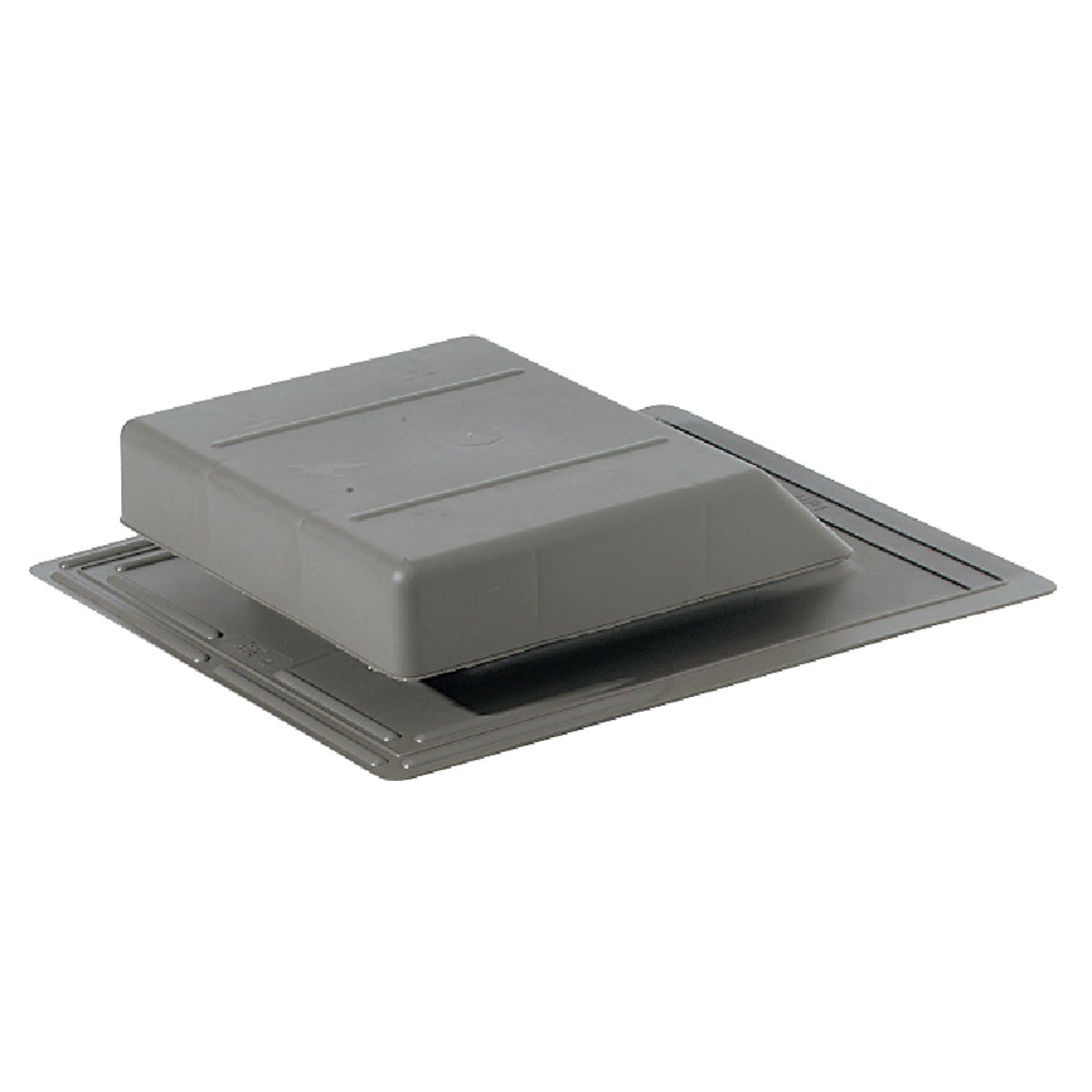 Airhawk 61 In. Weatherwood Plastic Slant Back Roof Vent