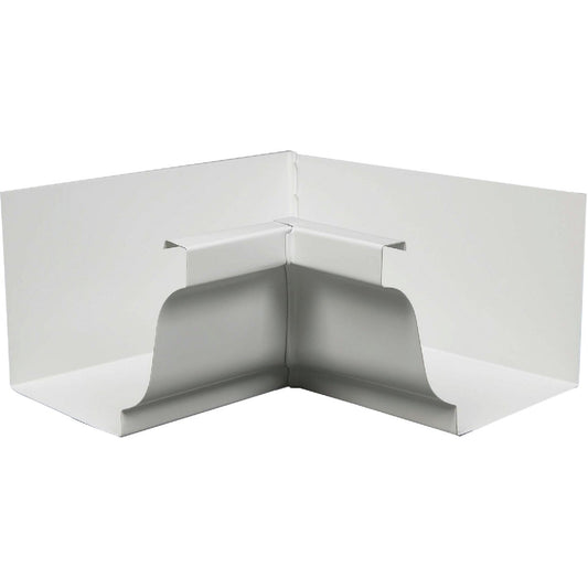 Amerimax 5 In. Galvanized White Mitre Gutter Inside Corner