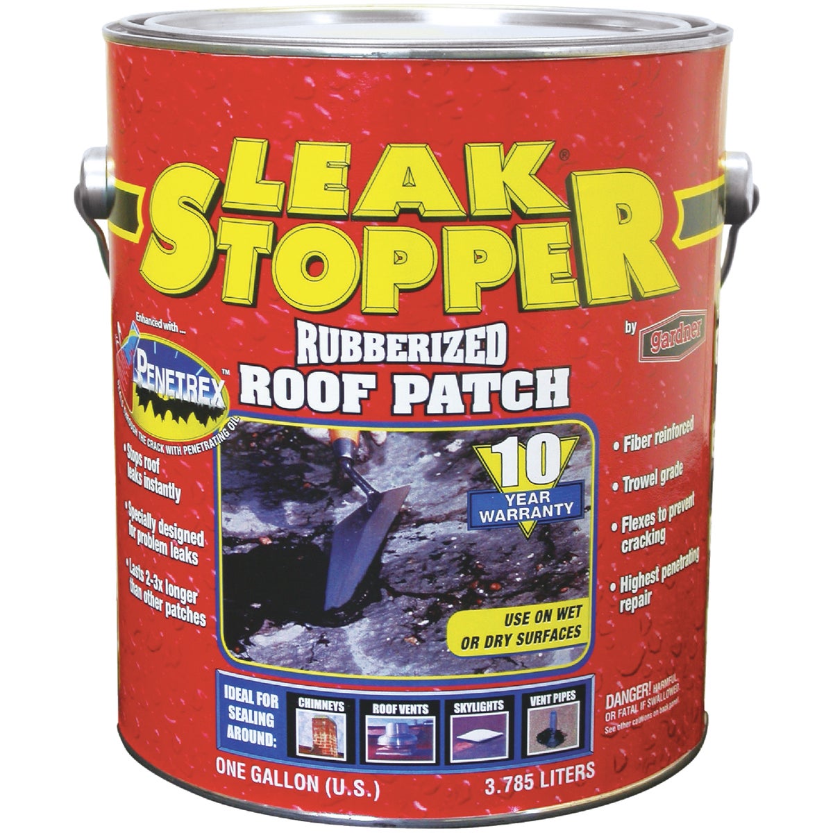 Black Jack Leak Stopper 1 Gal. Rubberized Roof Patch