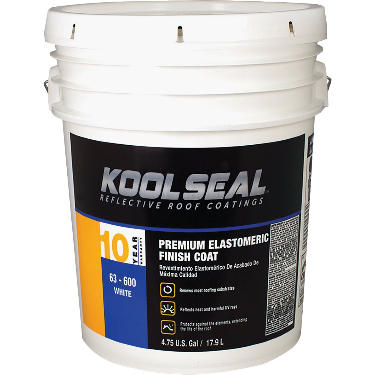 Kool Seal 5 Gal. Premium 10-Year White Acrylic Elastomeric Roof Coating