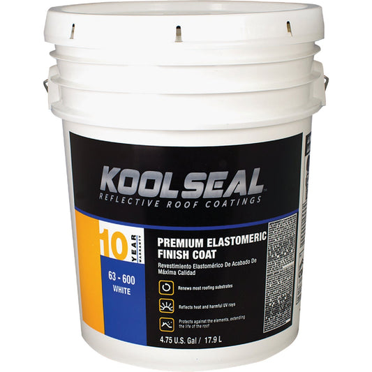 Kool Seal 5 Gal. Premium 10-Year White Acrylic Elastomeric Roof Coating