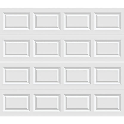 Holmes Bronze Series 8 Ft. W x 7 Ft. H White Steel Garage Door w/Extension Springs