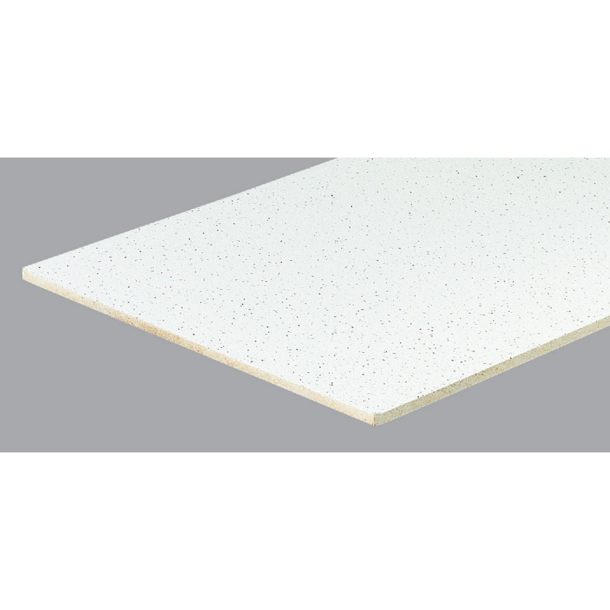 Radar Fissured 2 Ft. x 4 Ft. White Mineral Fiber Square Edge Suspended Ceiling Tile (8-Count)