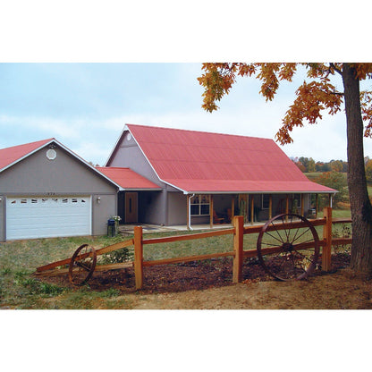 Ondura 48 In. x 79 In. Organic Fiber Core & Asphalt Red Ondura Corrugated Roofing Panels