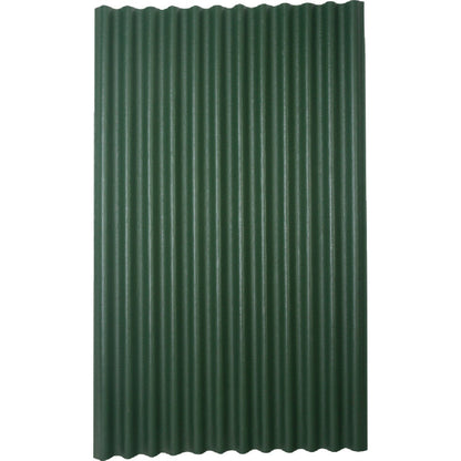 Ondura 48 In. x 79 In. Organic Fiber Core & Asphalt Green Ondura Corrugated Roofing Panels