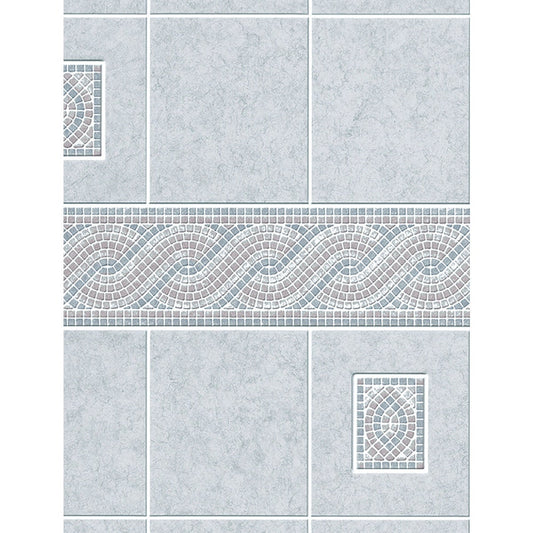 DPI AquaTile 4 Ft. x 8 Ft. x 1/8 In. Gray Encinitas Tileboard Wall Tile