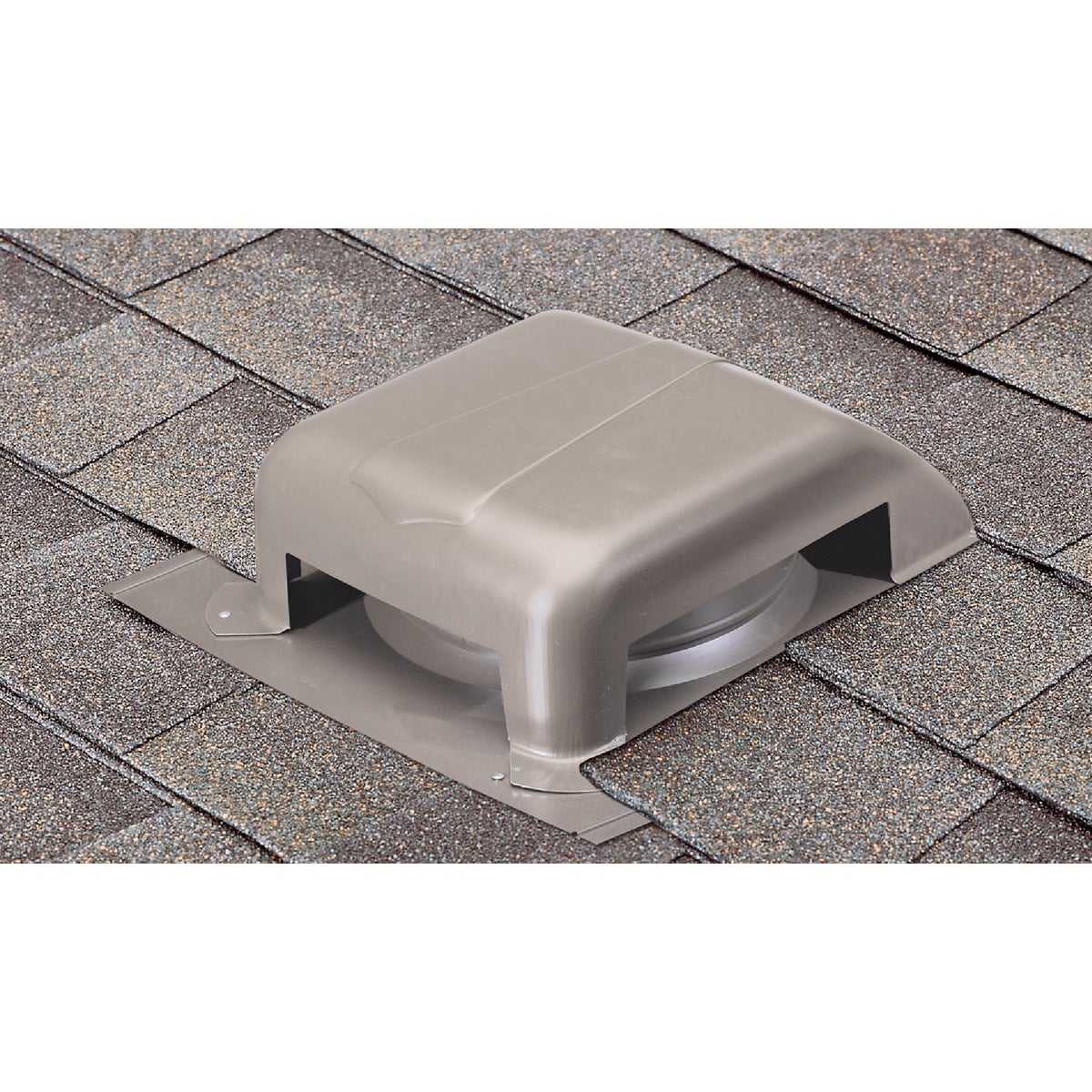 Airhawk 40 In. Weatherwood Galvanized Steel Slant Back Roof Vent