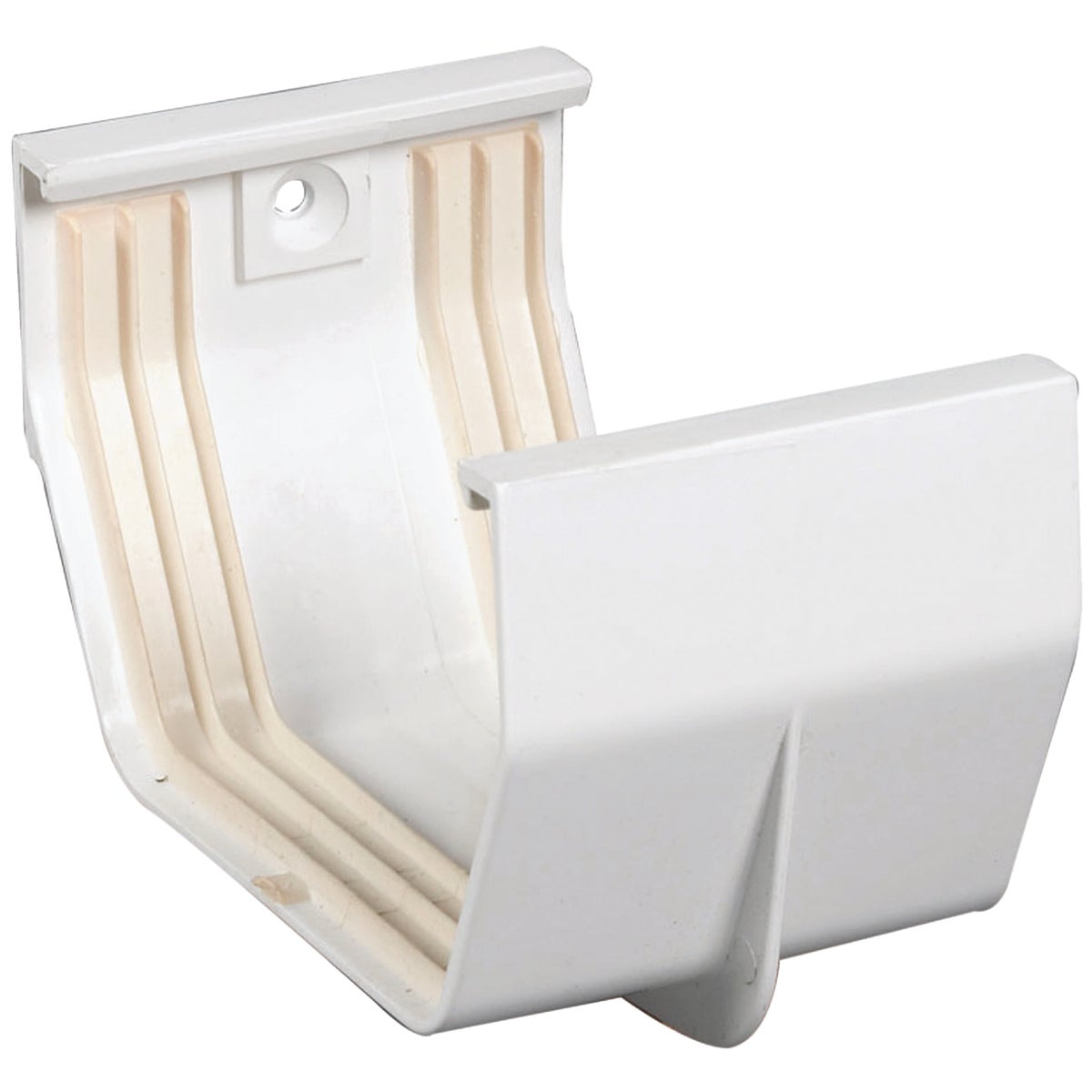 Amerimax 5 In. Contemporary White Vinyl Gutter Slip Joint Connector