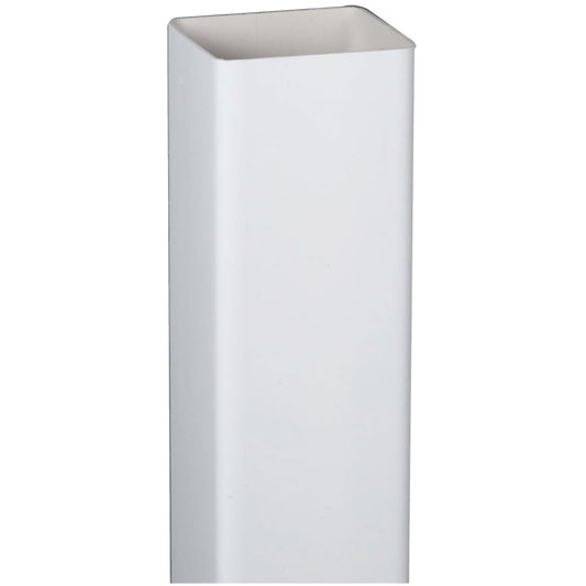 Amerimax 2 In. Square x 10 Ft. White Vinyl Downspout