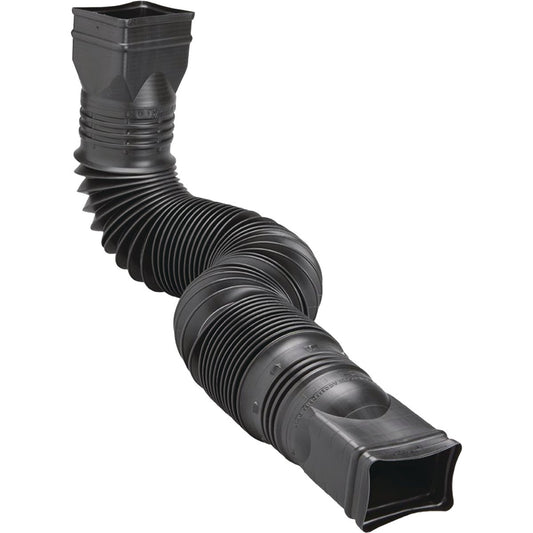 Amerimax Flex-A-Spout Black Vinyl Downspout Extension