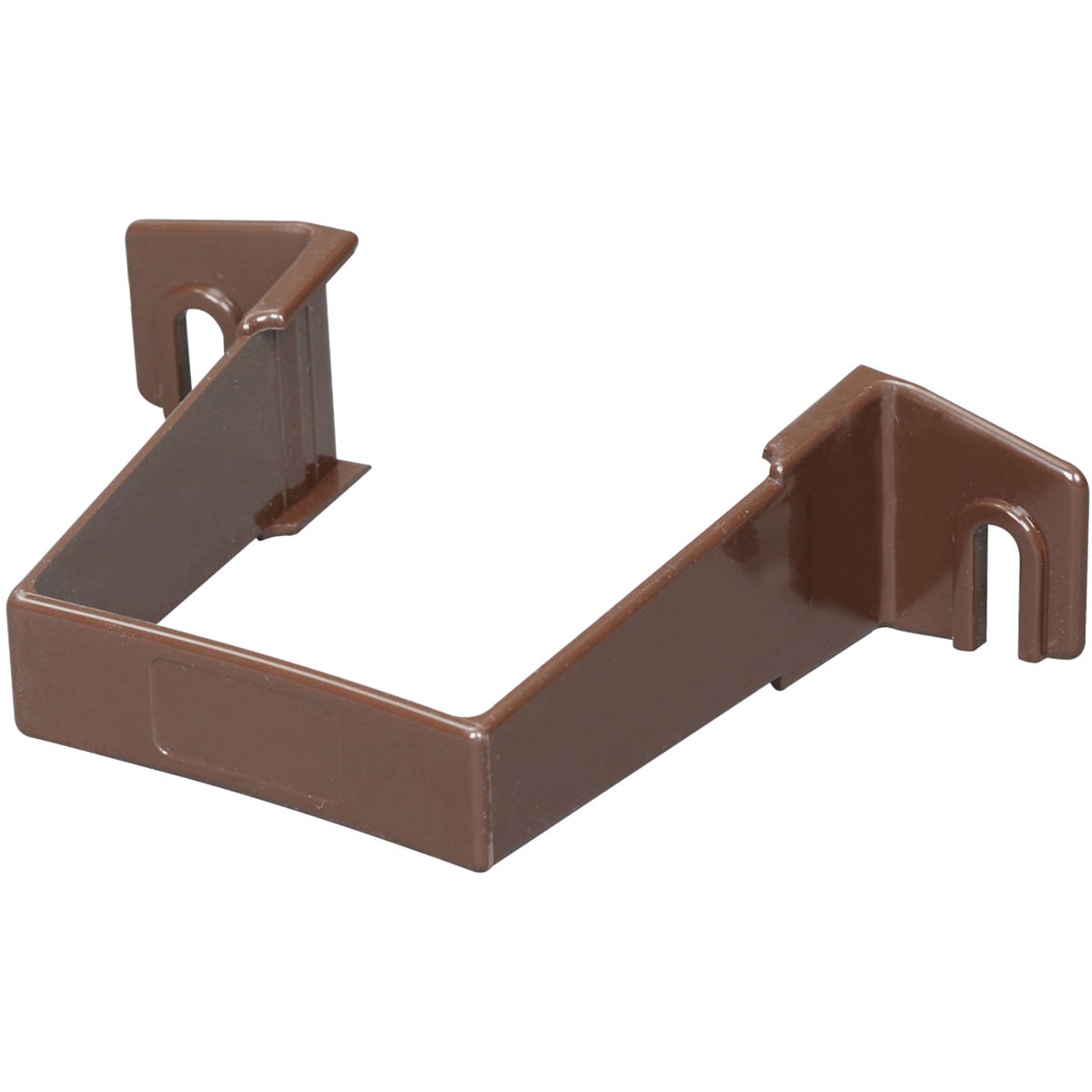 Amerimax 2 In. Contemporary Brown Vinyl Square Downspout Clip