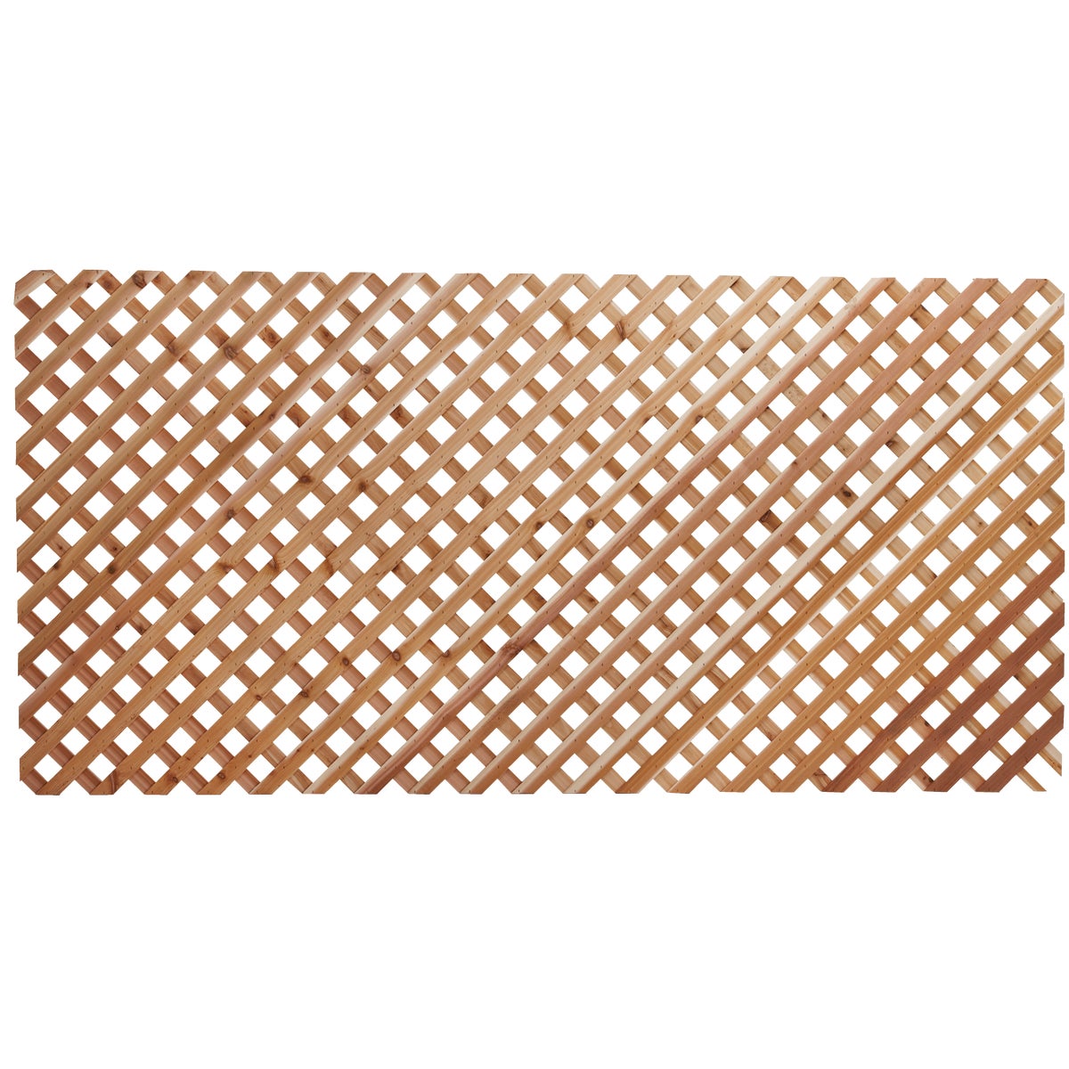 Real Wood Products 4 Ft. W. x 8 Ft. L. x 3/4 In. Thick Natural Cedar Privacy Diamond Lattice Panel