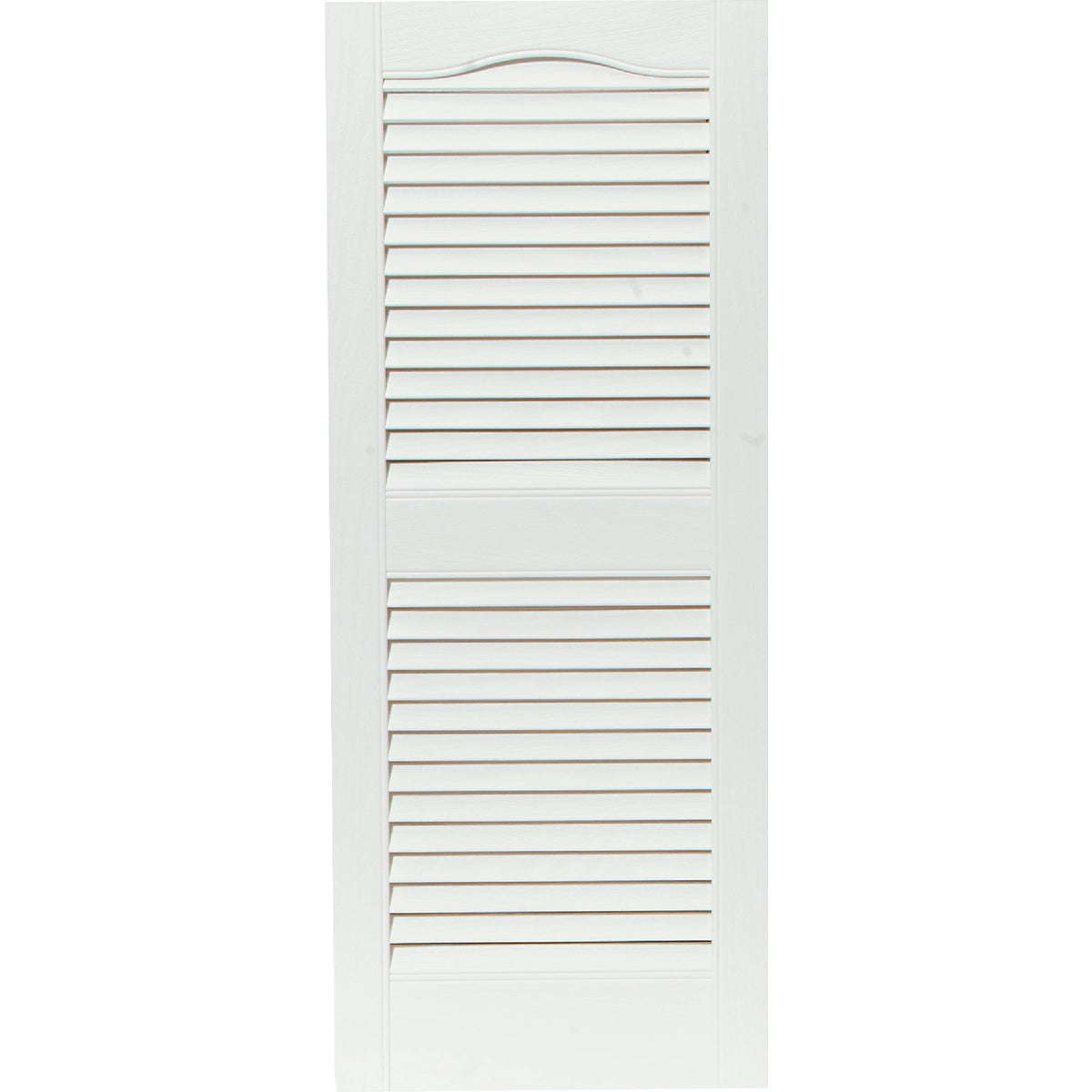 Builders Edge 15 In. x 36 In. Vinyl Louvered Shutter, (2-Pack)