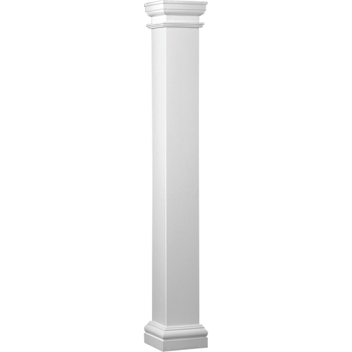 Crown Column Duralite 8 In. x 8 Ft. Smooth White Fiberglass Column