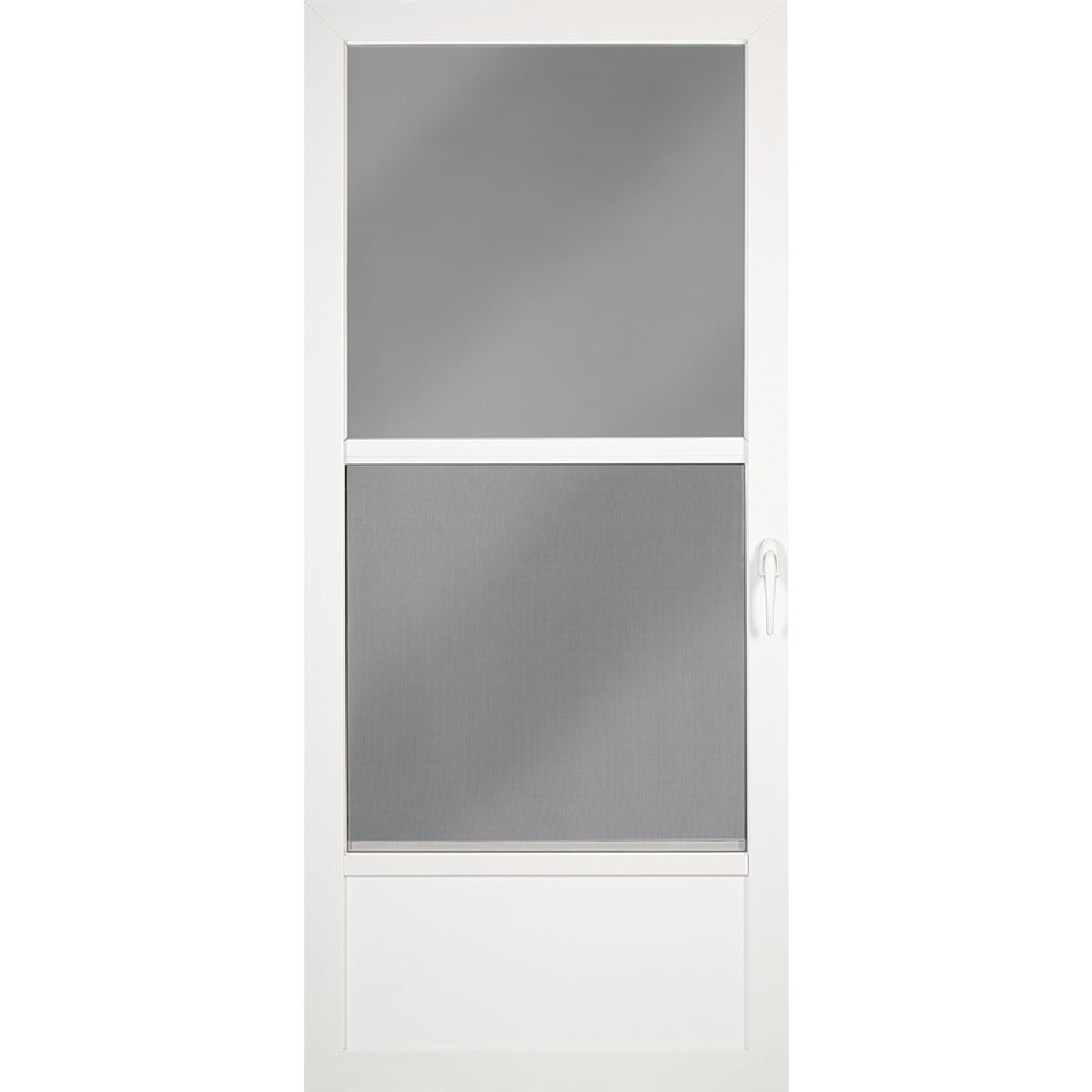 Larson Classic 36 In. W. x 81 In. H. x 1-1/4 In. Thick White Self-Storing Aluminum Storm Door