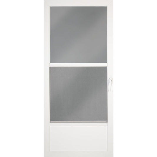 Larson Classic 36 In. W. x 81 In. H. x 1-1/4 In. Thick White Self-Storing Aluminum Storm Door