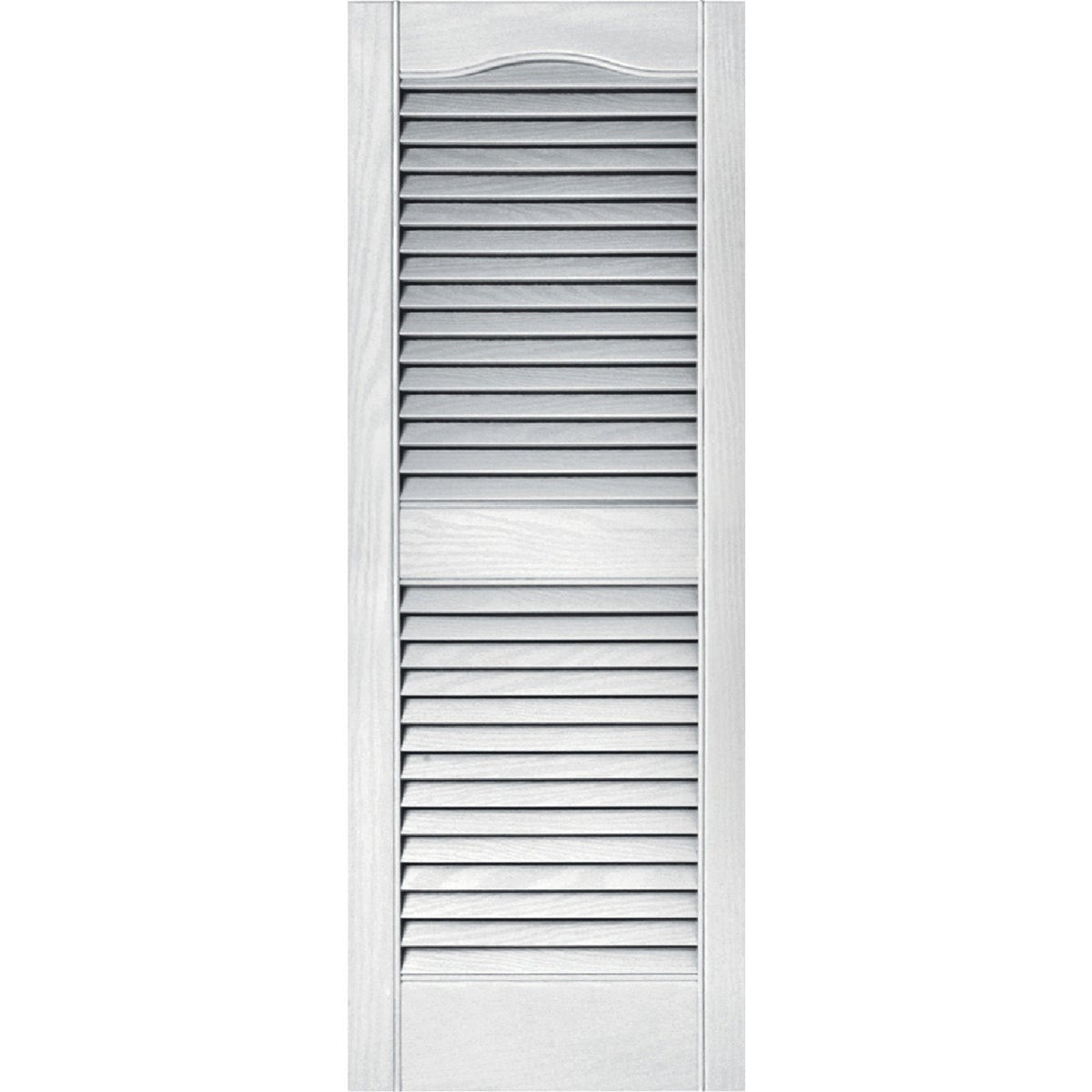 Builders Edge 15 In. x 39 In. Vinyl Louvered Shutter, (2-Pack)