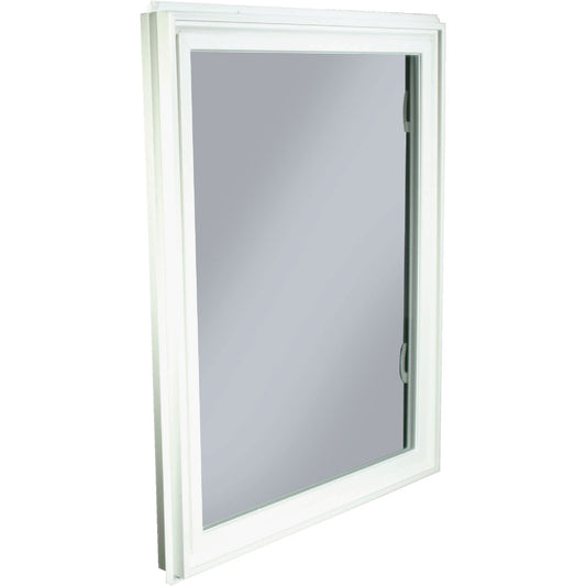 Northview Hemlock Hopper 32 In. W x 40 In. H White PVC Basement Window