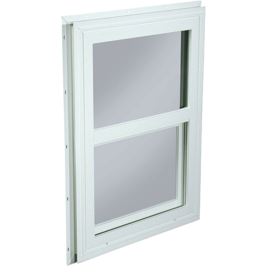 Northview 17-1/2 In. W. x 23-1/2 In. H. White PVC Traditional Single Glazed Single Hung Window