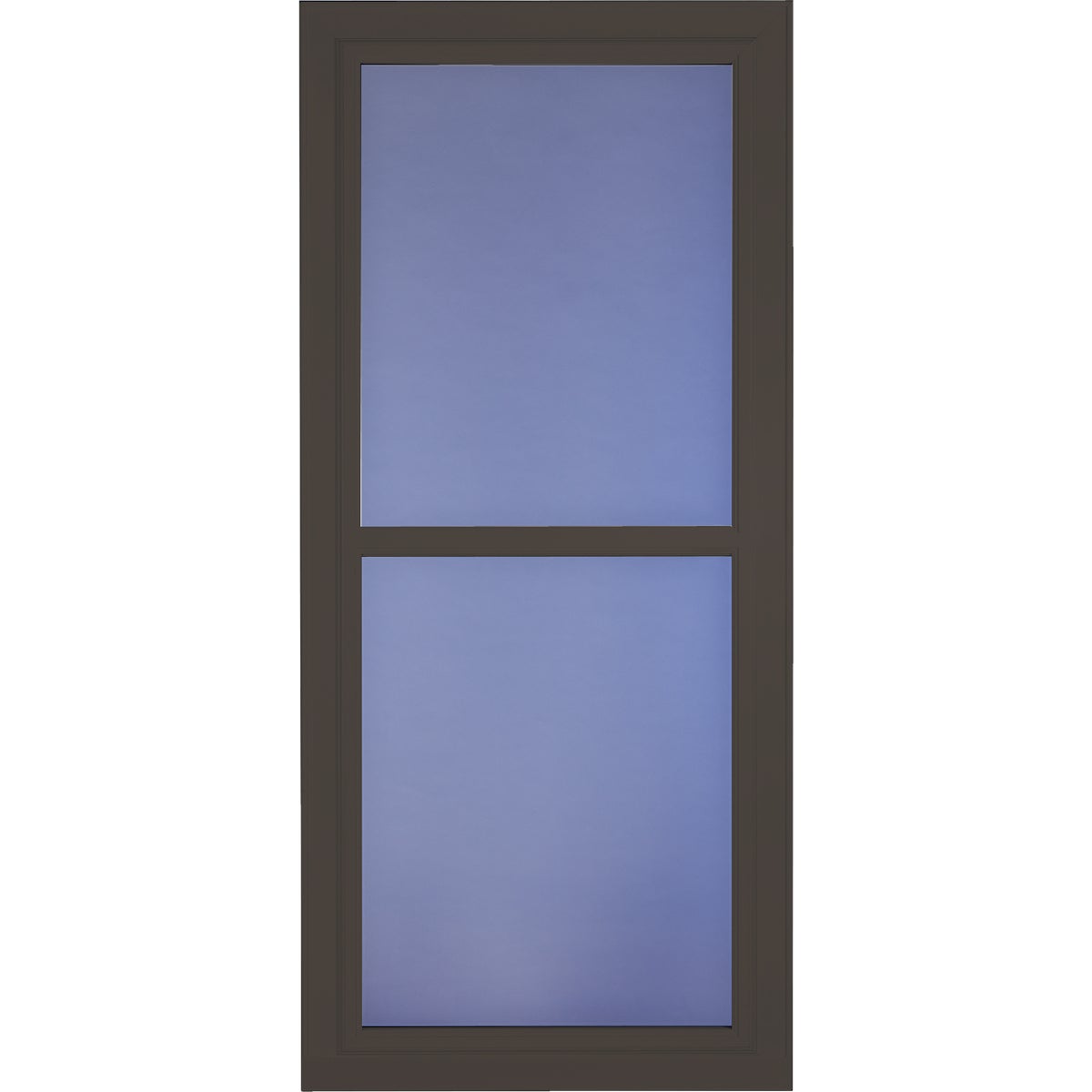 Larson Easy Vent 146 Series 36 In. W x 81 In. H x 1-7/8 In. Thick Brown Full View Aluminum Storm Door