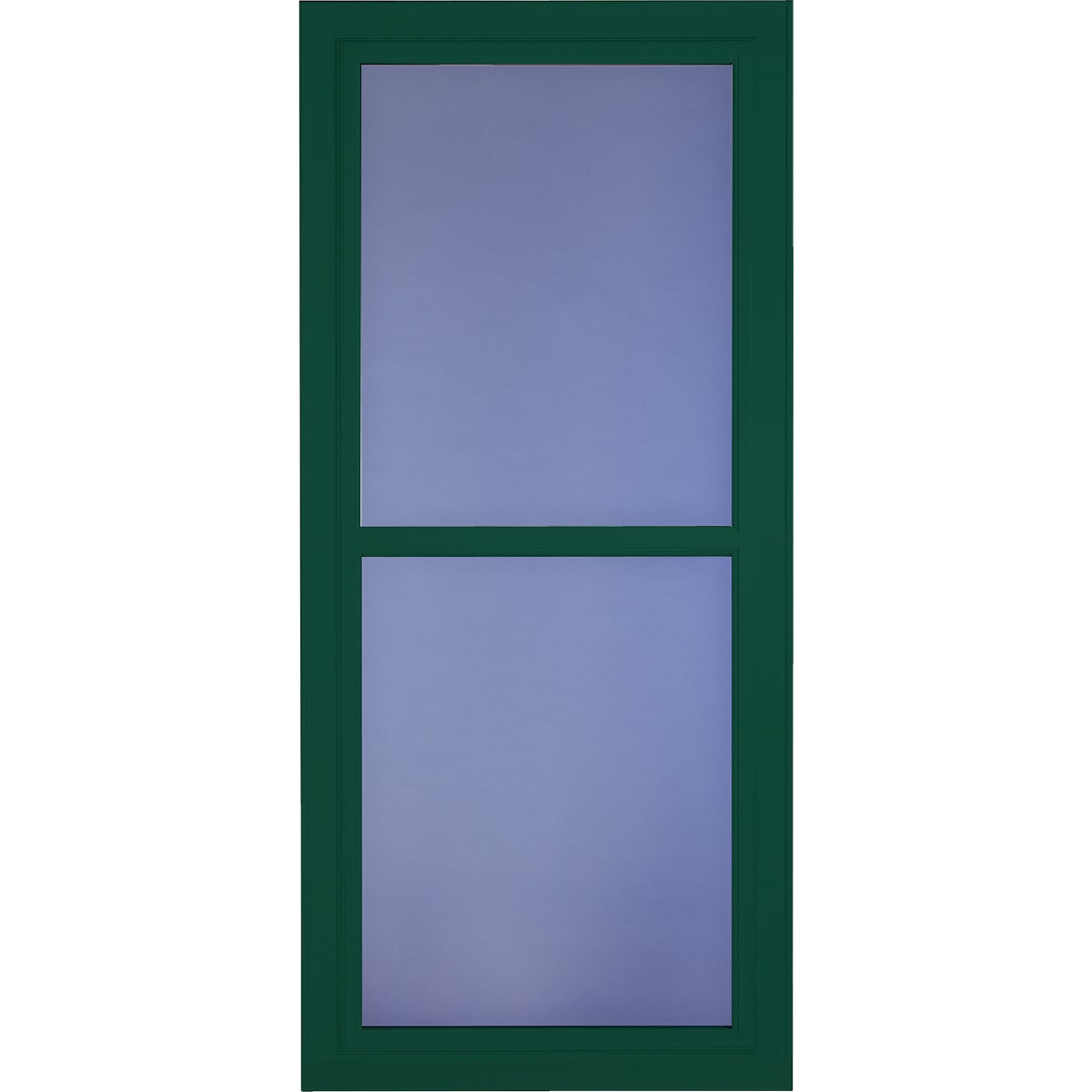 Larson Easy Vent 146 Series 36 In. W x 81 In. H x 1-7/8 In. Thick Green Full View Aluminum Storm Door