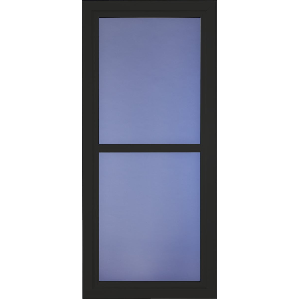 Larson Easy Vent 146 Series 36 In. W x 81 In. H x 1-7/8 In. Thick Black Full View Aluminum Storm Door