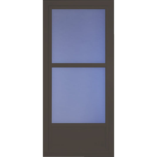 Larson Easy Vent 146 Series 36 In. W x 81 In. H x 1-7/8 In. Thick Brown Mid View Aluminum Storm Door