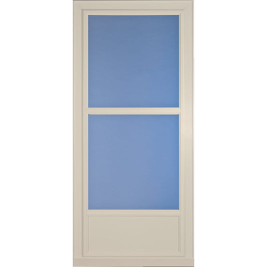 Larson Easy Vent 146 Series 36 In. W x 81 In. H x 1-7/8 In. Thick Almond Mid View Aluminum Storm Door