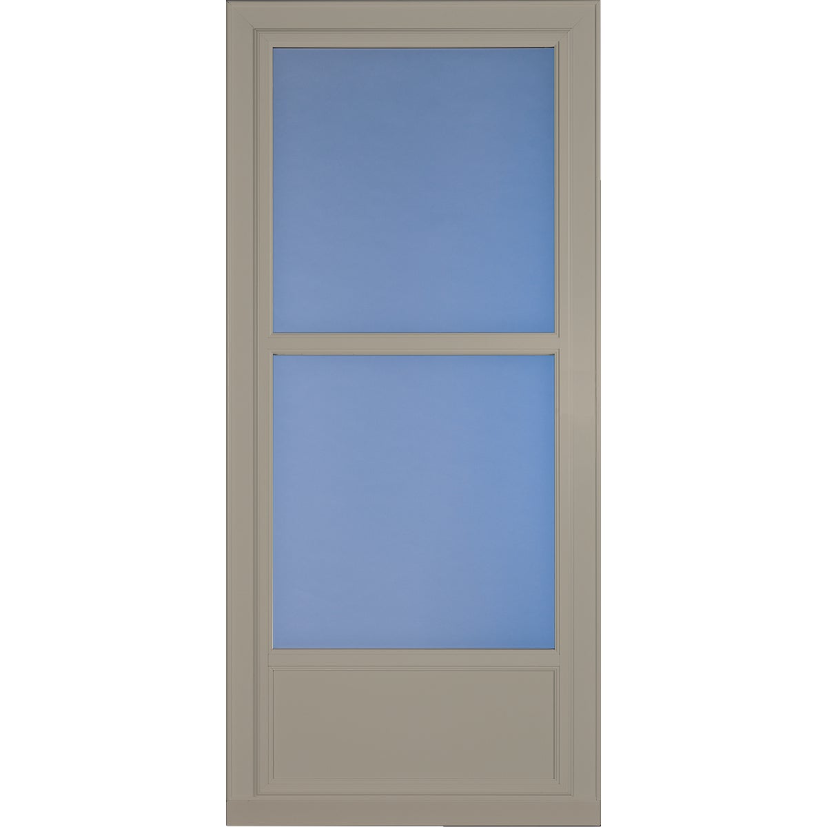 Larson Easy Vent 146 Series 36 In. W x 81 In. H x 1-7/8 In. Thick Sandstone Mid View Aluminum Storm Door