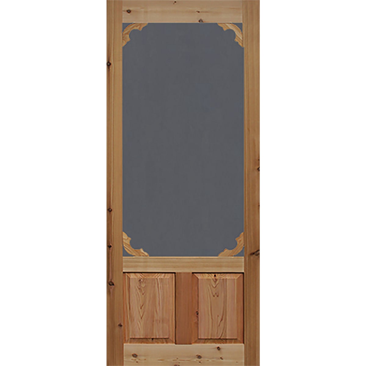 Snavely Kimberly Bay 36 In. W x 80 In. H x 1-3/8 In. Thick Natural Cedar Wood Woodland Screen Door