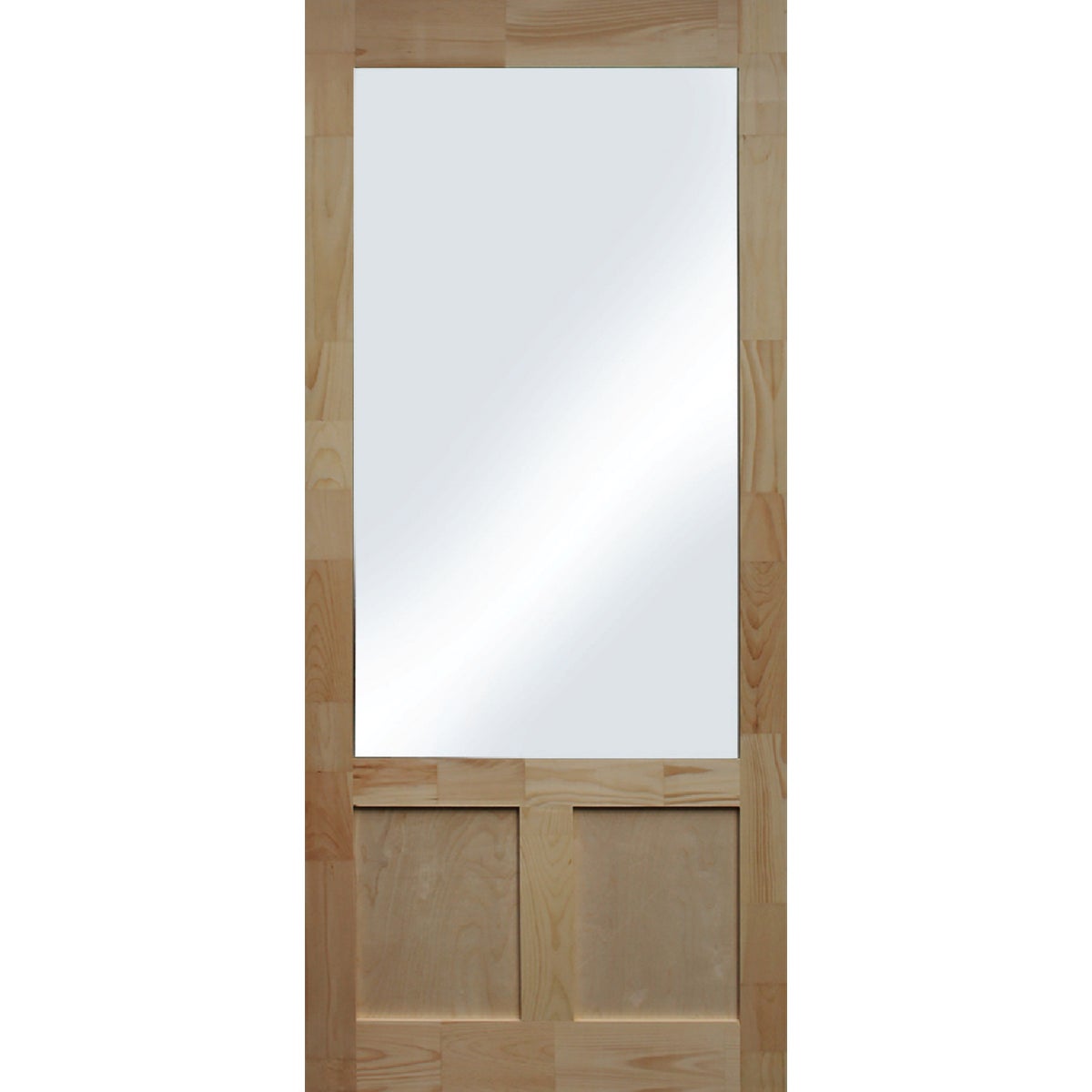 Snavely Kimberly Bay Elmwood 32 In. W x 80 In. H x 1-3/8 In. Thick Natural Pine Wood Screen Door