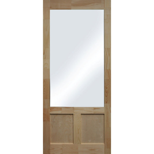 Snavely Kimberly Bay Elmwood 36 In. W x 80 In. H x 1-3/8 In. Thick Natural Pine Wood Screen Door