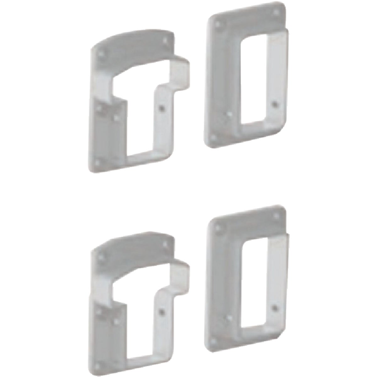 RDI Finyl Line White Vinyl Level Rail Bracket (2-Pack)