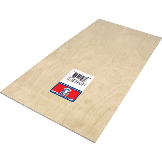 Midwest Products 1/8 In. x 6 In. x 12 In. Birch Plywood