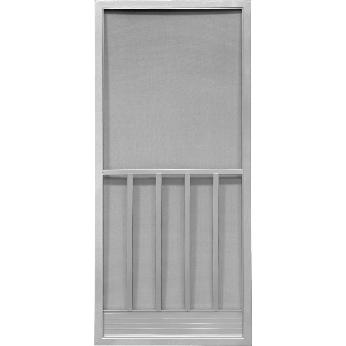 Precision Screen Promo 32 In. W x 80 In. H x 7/8 In. Thick Gray Steel Screen Door