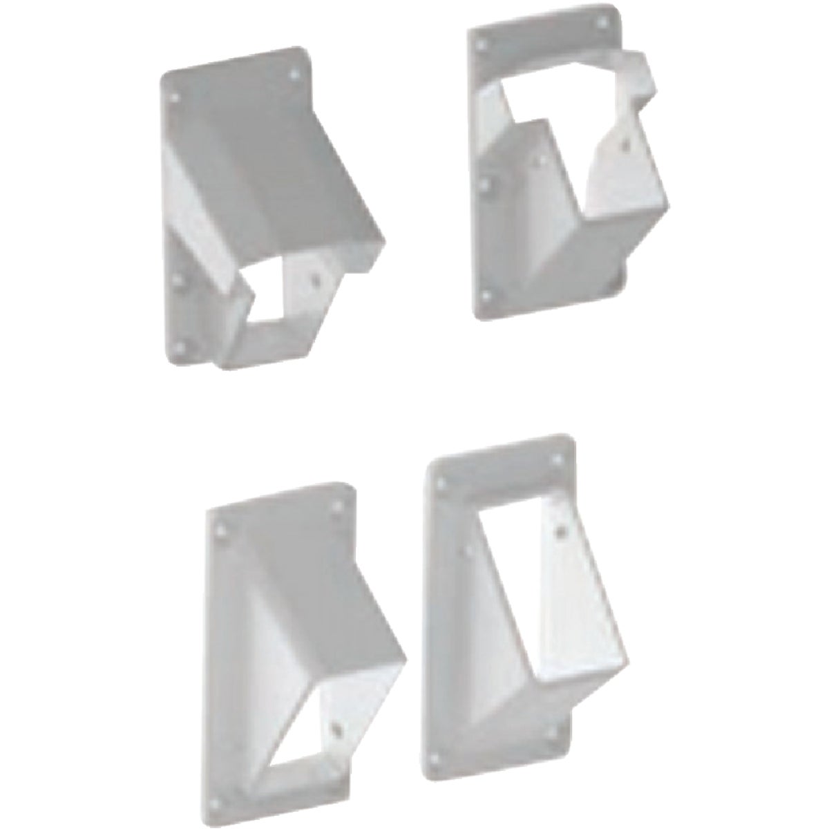 RDI Finyl Line White Vinyl Stair Rail Bracket (2-Pack)